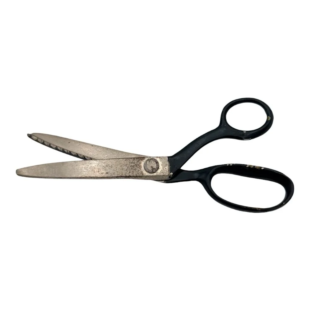 VTG 1930s J Wiss & Sons Pinking Shears Zig-Zag Cut Model C 3.5